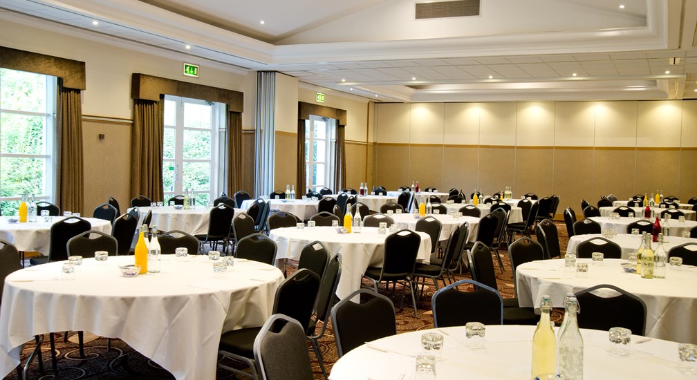 Banquet Seating in the Lakes Suite at the Low Wood Bay Conference Centre