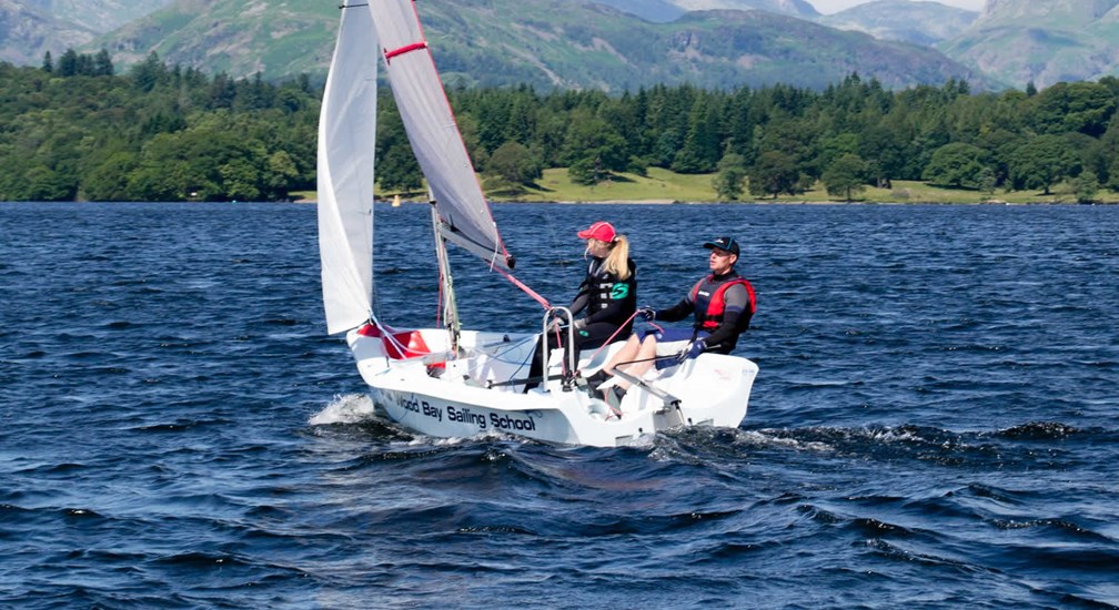 Sailing on lake Windermere with the Watersports Centre at Low Wood Bay Resort & Spa