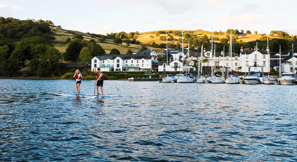 Paddle Boarding on Windermere from Low Wood Bay Watersports Centre